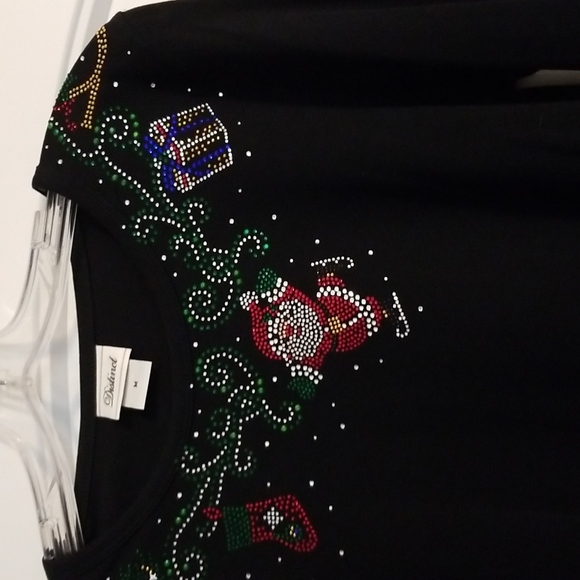 Rhinestone embellished Distinct Apparel top - Picture 2 of 3